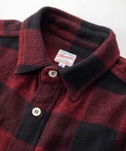 Momotaro JeansOriginal Triple Twill Herringbone Check Shirt - Red -Modern Pant Wear Shop Momotaro Original Triple Twill Herringbone Check Shirt Red 20230802225050 3