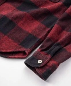 Momotaro JeansOriginal Triple Twill Herringbone Check Shirt - Red -Modern Pant Wear Shop Momotaro Original Triple Twill Herringbone Check Shirt Red 20230802225051