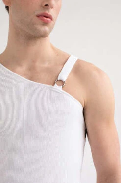 FANGNYC One Shoulder Knit Tank -Modern Pant Wear Shop One Shoulder Knit Tank 20221031170700 1