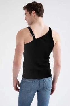 FANGNYC One Shoulder Knit Tank -Modern Pant Wear Shop One Shoulder Knit Tank 20221031170701 3