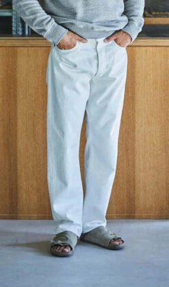 Orslow105 80'S Standard Fit Denim - White -Modern Pant Wear Shop Orslow 105 80 S Standard Fit Denim White 20230614225125