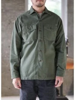 OrslowUS Army Fatigue Shirt - Green -Modern Pant Wear Shop Orslow US Army Fatigue Shirt Green 20230628020529