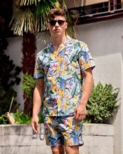 Poplin & Co.Shorts - Parrot Paradise Print -Modern Pant Wear Shop Parrot Paradise Print Shorts 20230414185427