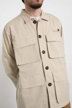 Universal WorksPhotographers Overshirt Paper Touch Cotton - Stone -Modern Pant Wear Shop Photographers Overshirt Paper Touch Cotton Stone 20230422031131 2