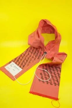 Camiel FortgensSilk Blockprint Shawl - Red