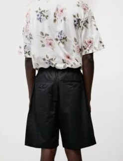 NiuhansRelaxed Shorts Cotton Linen Silk - Black -Modern Pant Wear Shop Relaxed Shorts Cotton Linen Silk Black 20200802002850 2