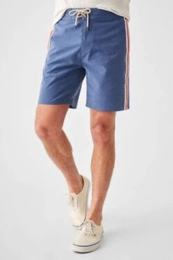 Faherty BrandRetro Surf Stripe Boardshort - Blue