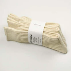 RototoRoToTo Organic Daily 3-Pack Ribbed Crew Socks - Ecru -Modern Pant Wear Shop RoToTo Organic Daily 3 Pack Ribbed Crew Socks Ecru 20220311172616 1