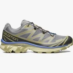 SALOMONUnisex SALOMON XT-6 Sportstyle Shoes - Gull/Granada Sky/Gray Green