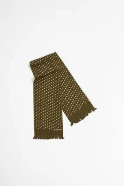 Universal WorksShort Scarf - Dot Print Olive -Modern Pant Wear Shop Short Scarf Dot Print Olive 20220926102425 3