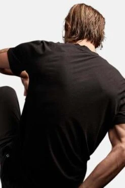 James PerseShort Sleeve V Neck - Black -Modern Pant Wear Shop Short Sleeve V Neck Black 20231025080654