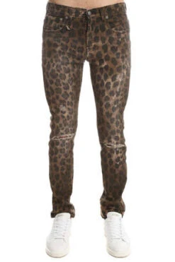 R13Skate Jean - Leopard
