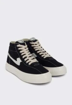Stepney Workers ClubVarden S Strike Canvas Sneakers - Black/White -Modern Pant Wear Shop Stepney Workers Club Varden S Strike Canvas Sneakers Black White 20230411093101 2