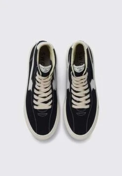 Stepney Workers ClubVarden S Strike Canvas Sneakers - Black/White -Modern Pant Wear Shop Stepney Workers Club Varden S Strike Canvas Sneakers Black White 20230411093102