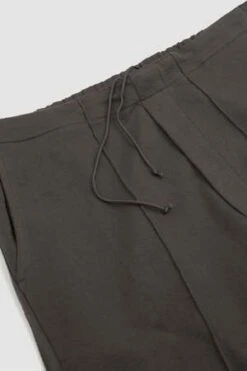 Lady White Co.Textured Band Pant Solid - Grey -Modern Pant Wear Shop Textured Band Pant Solid Grey 20231030180116 1