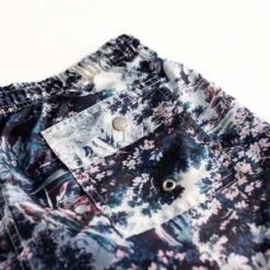 BatherWaterfall Foliage Swim Trunks - Blue/Purple -Modern Pant Wear Shop WATERFALL FOLIAGE 20220509185634