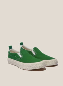 YMCMen's Slip On Canvas Sneakers - Green -Modern Pant Wear Shop YMC Men s Slip On Canvas Sneakers Green 20230922185726 1